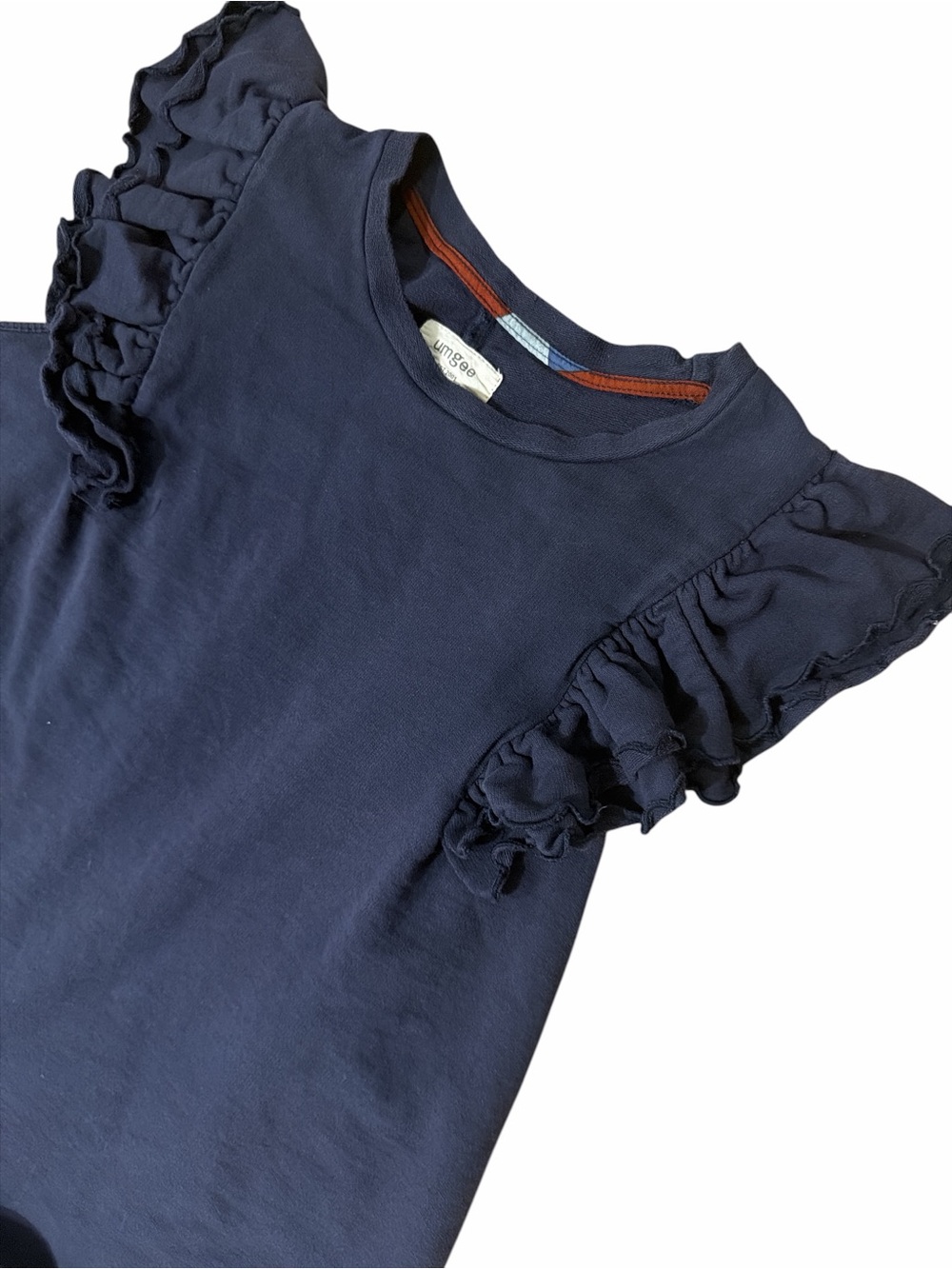 UMGEE Navy Ruffle Sleeve